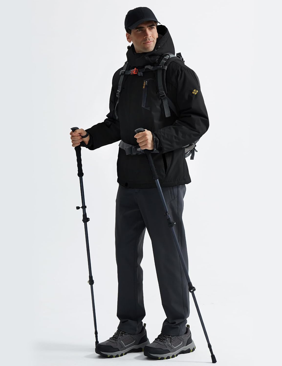 Men'S Mountain Waterproof Ski Snow Jacket Winter Windproof Rain Jacket